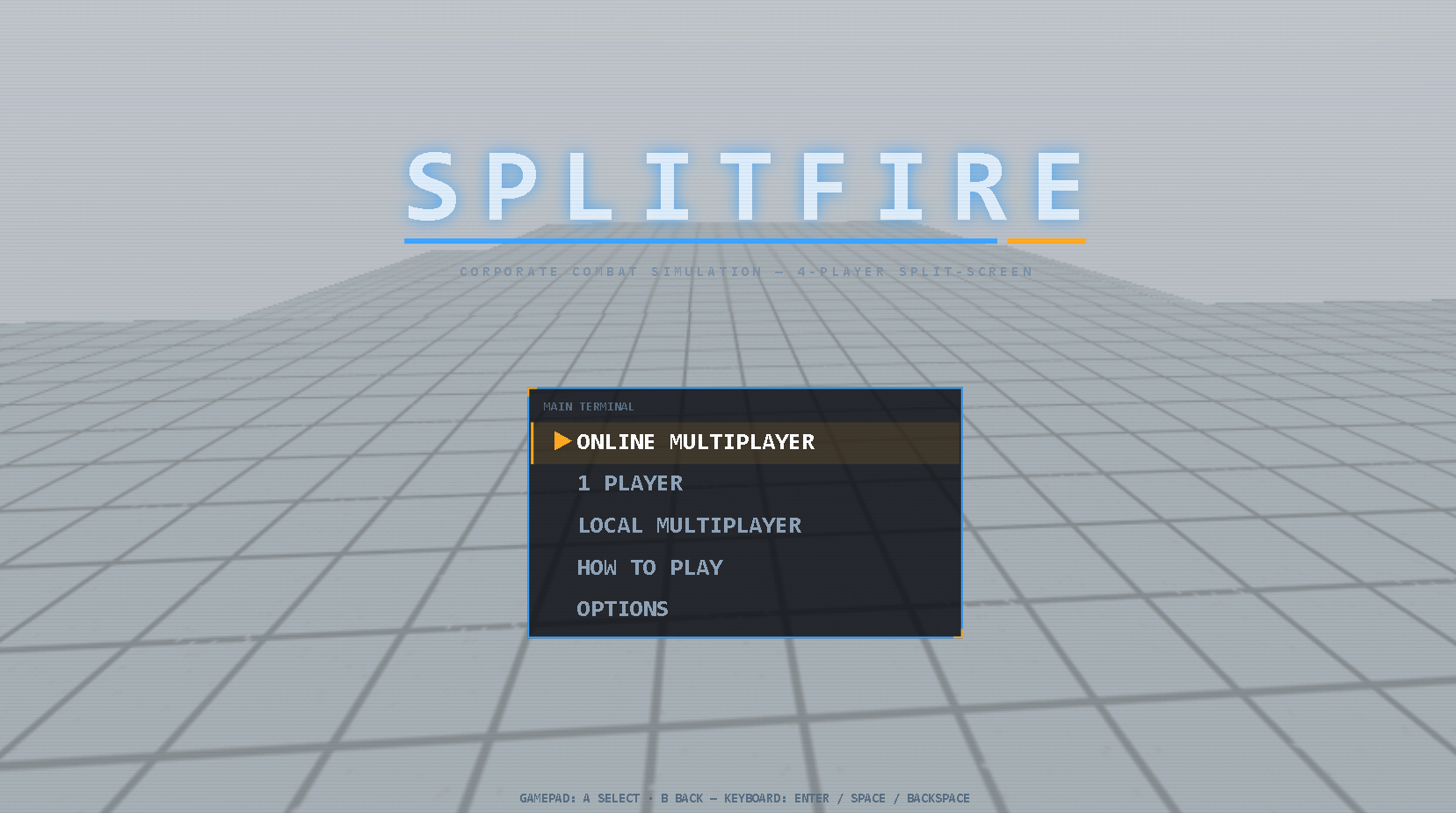 Combate em arena no Splitfire