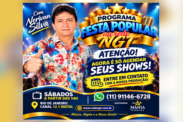 Programa Festa Popular com Nerivan Silva