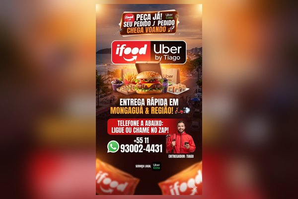 Thiago Entregas — entrega rápida por iFood e Uber em Mongaguá e região